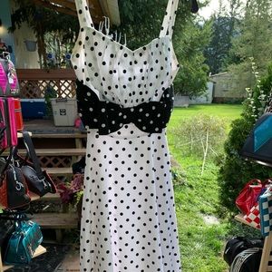 Stop Staring White dots dress
